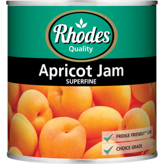 RHODES JAM SUPERFINE APRICOT 900GR