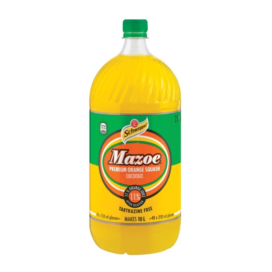 MAZOE CORDIAL ORANGE CRUSH 2L