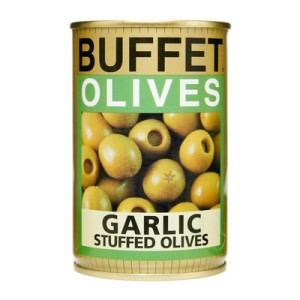BUFFET GARLIC FILLED OLIVES 300GR