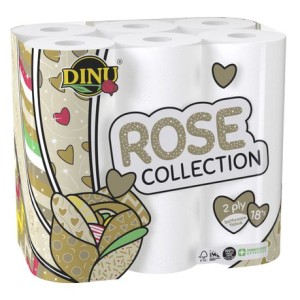DINU WHITE ROSE T/ROLL 2PLY 18EA