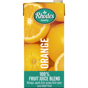 RHODES 100% ORANGE FRUIT JUICE 1L