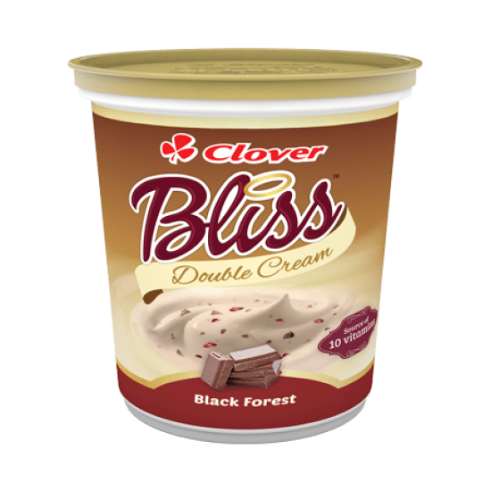 CLOVER BLISS D/C YOG BLK FOREST 1KG CLOVER BLISS D/C YOG BLK FOREST 1KG