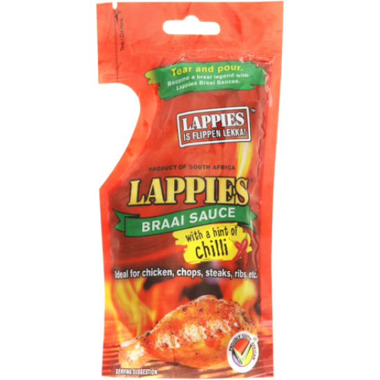 LAPPIES BRAAI SAUCE HINT OF CHILLI 200ML