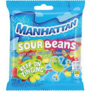 MANHATTAN CANDY SOUR BEANS 125GR