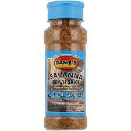 DANIE'S SAUCES SAVANNA BRAAI SPICE 200ML DANIE'S SAUCES SAVANNA BRAAI SPICE 200ML