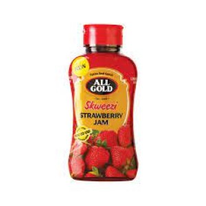 ALL GOLD SKWEEZI JAM STRAWBERRY 460GR