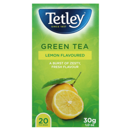 TETLEY GREENTEA AND LEMON 20EA