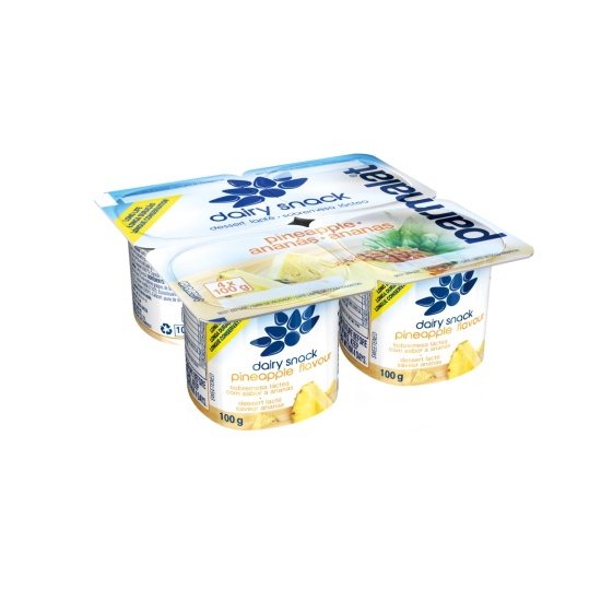 PARMALAT D/SNACK PINEAPPLE 100GR 4EA