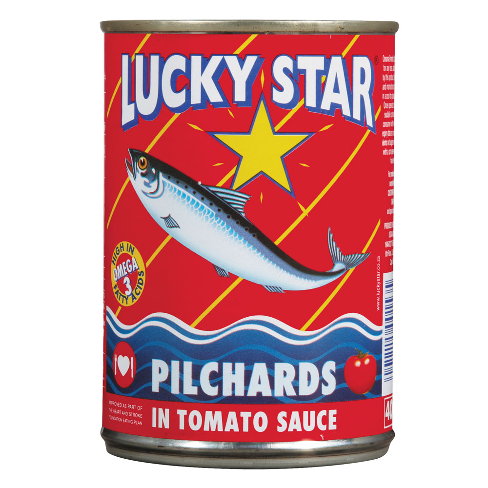 LUCKY STAR PILCHARDS IN TOM/SCE 400GR