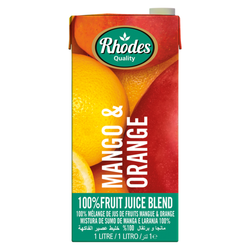 RHODES 100% FRUIT JUICE MANGO&ORANGE 1L