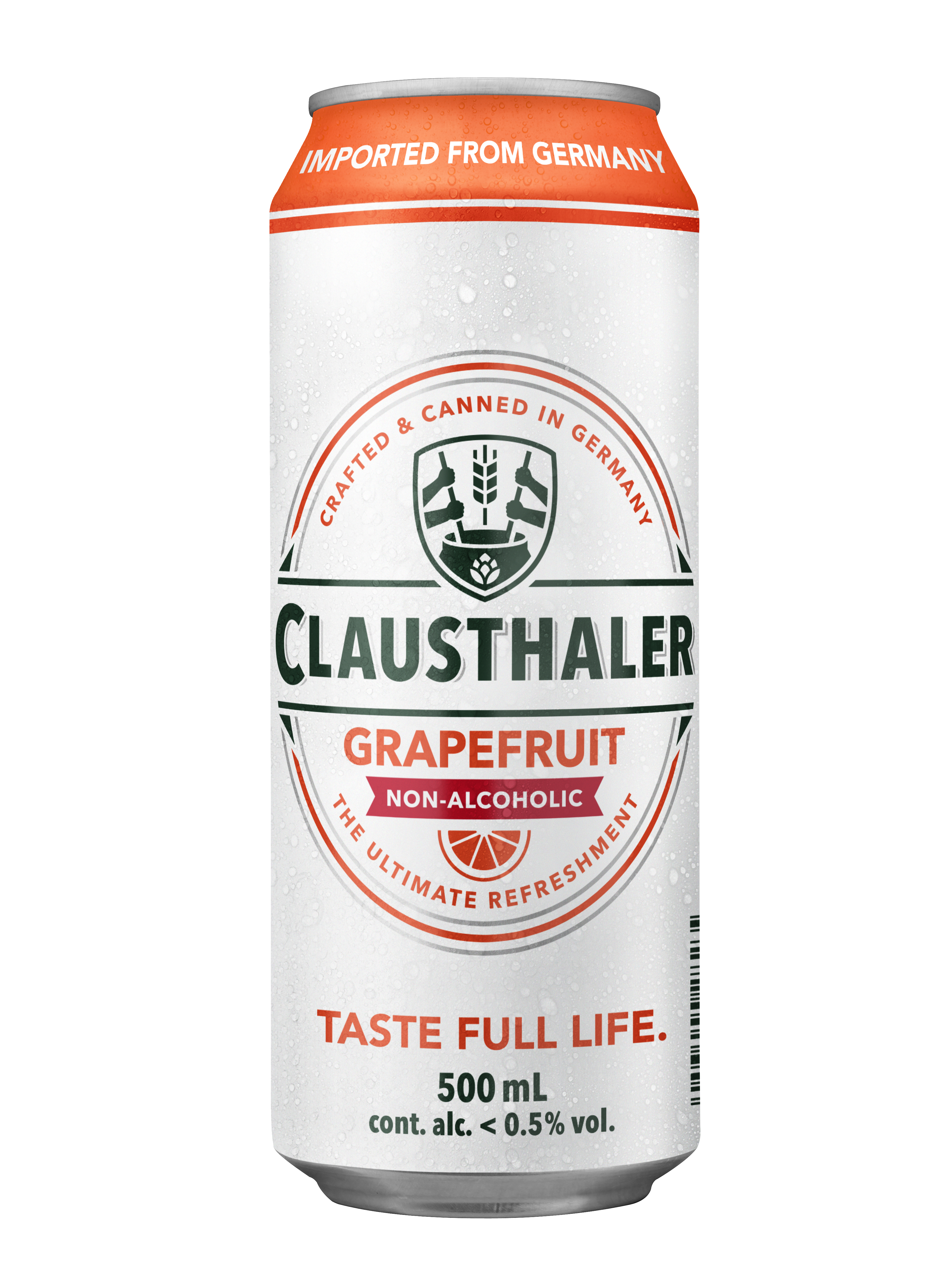 CLAUSTHALER BEER ALC/FR GRAPEFRUIT 500ML